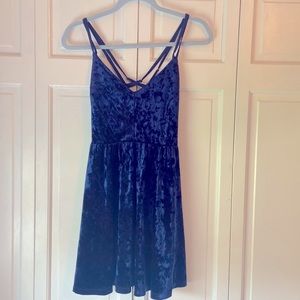 Velvet Navy forever 21 mini dress